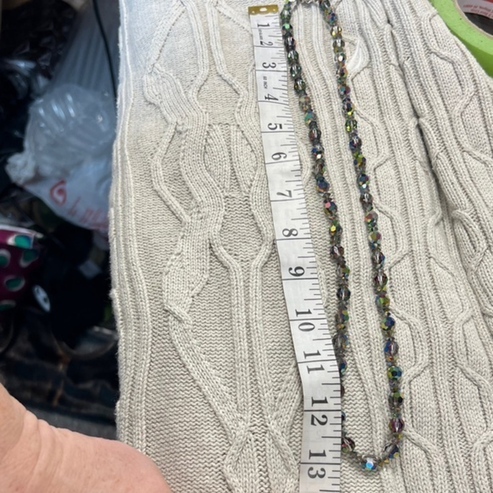 AB Coated Crystal necklace